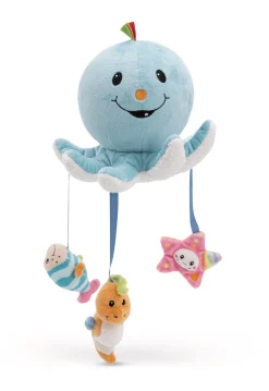 Bathing Soft Toy Octopus Octily with 3 figurines in gift box