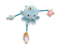 Bathing Soft Toy Octopus Octily with 3 figurines in gift box