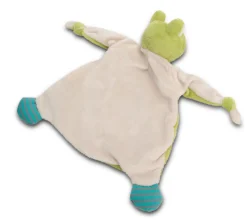 Comforter Frog "Kleiner Prinz" 25x25cm on header card