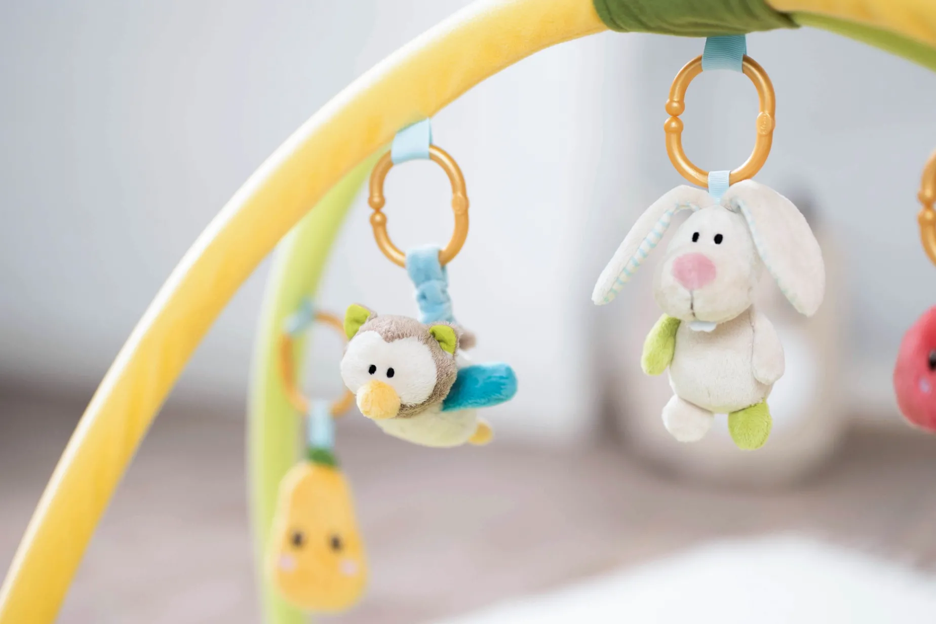 3-D Activity-Quilt Rabbit and Owl with play cushion in Carrying Bag