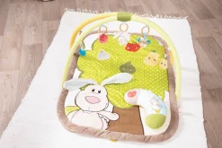 3-D Activity-Quilt Rabbit and Owl with play cushion in Carrying Bag