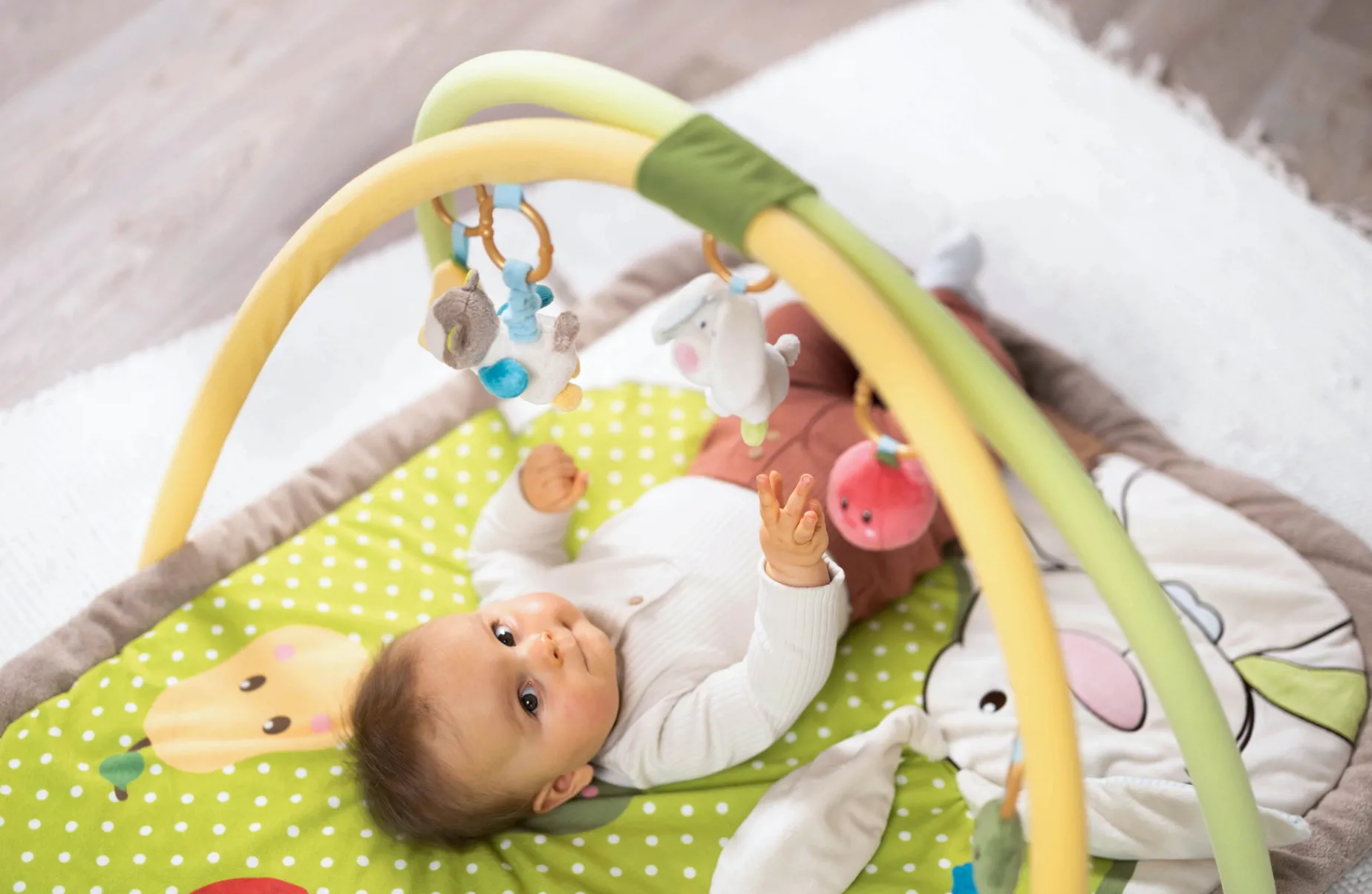 3-D Activity-Quilt Rabbit and Owl with play cushion in Carrying Bag