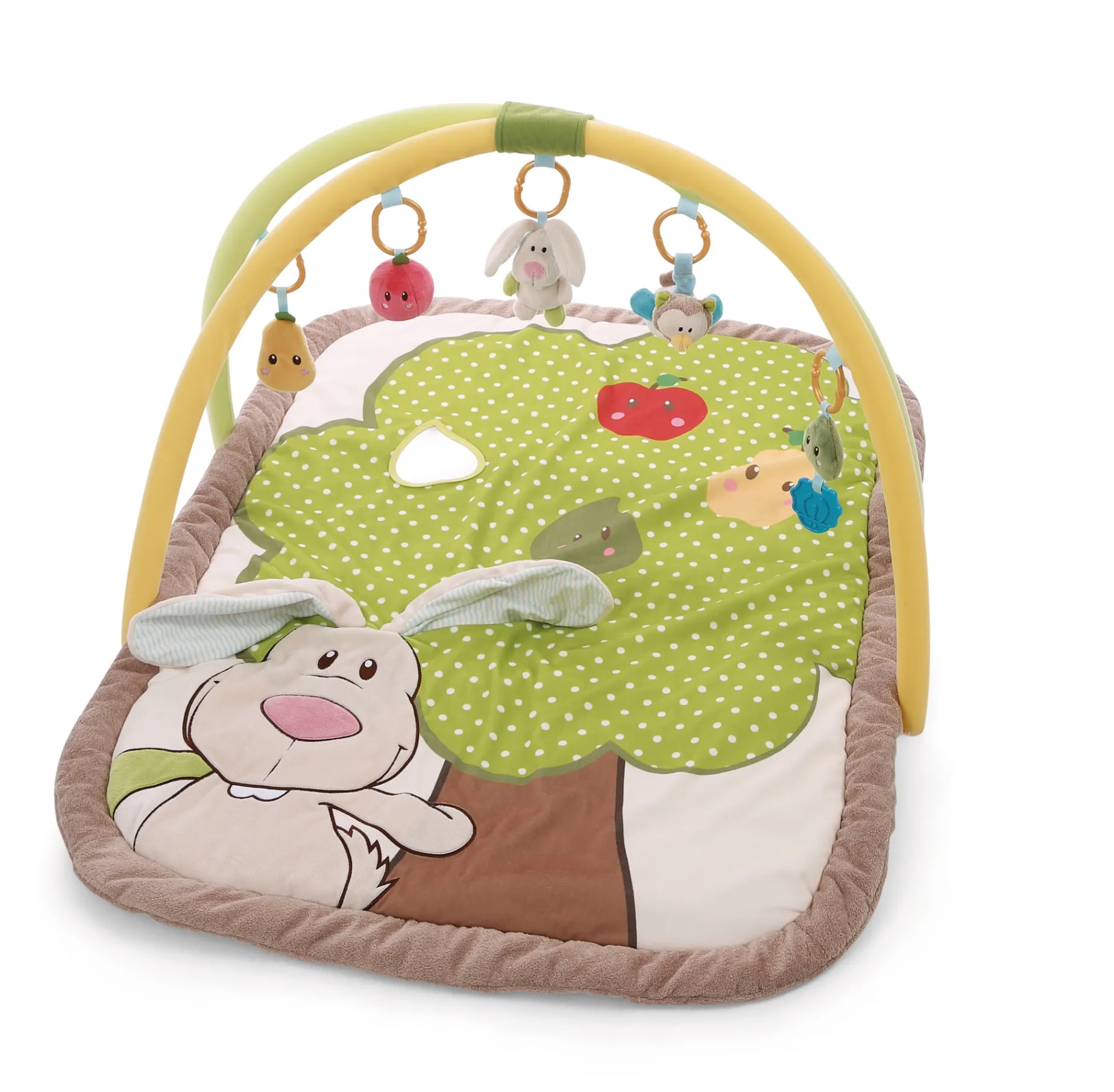 3-D Activity-Quilt Rabbit and Owl with play cushion in Carrying Bag