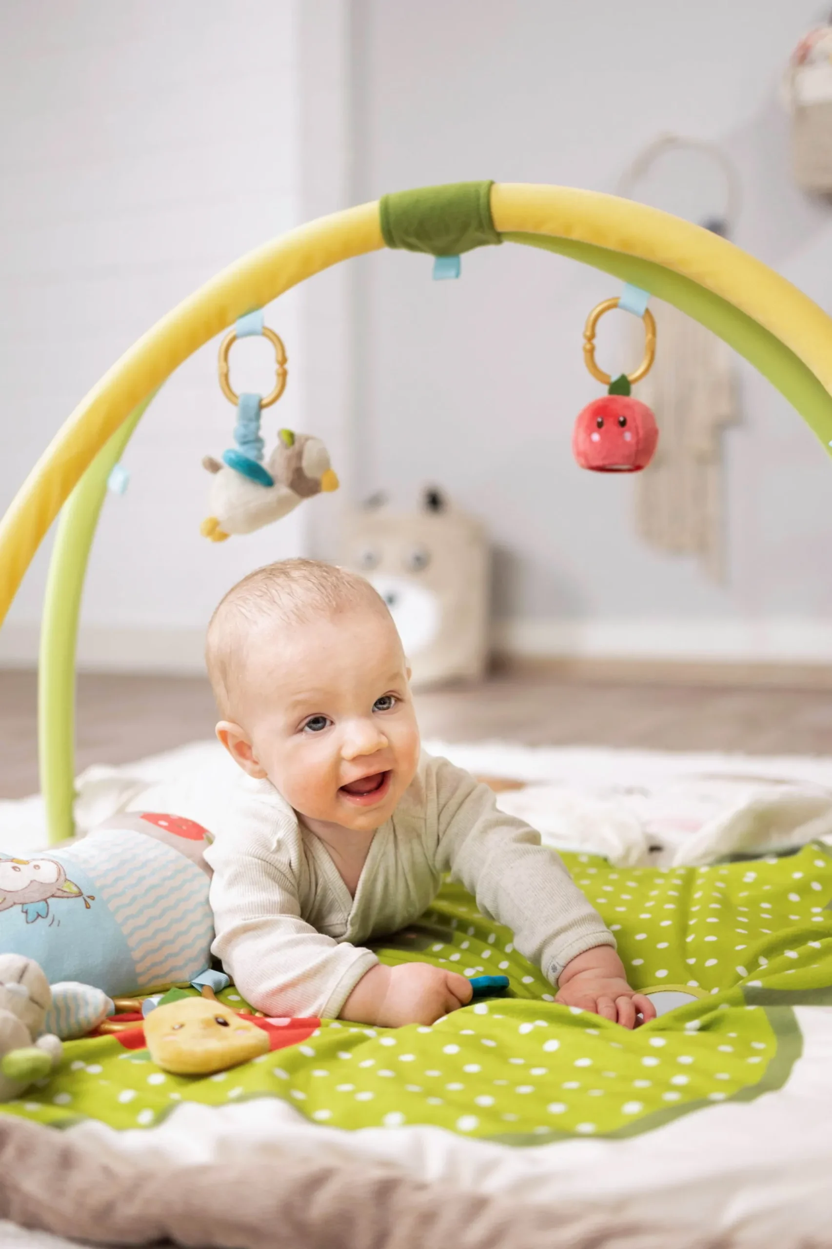 3-D Activity-Quilt Rabbit and Owl with play cushion in Carrying Bag