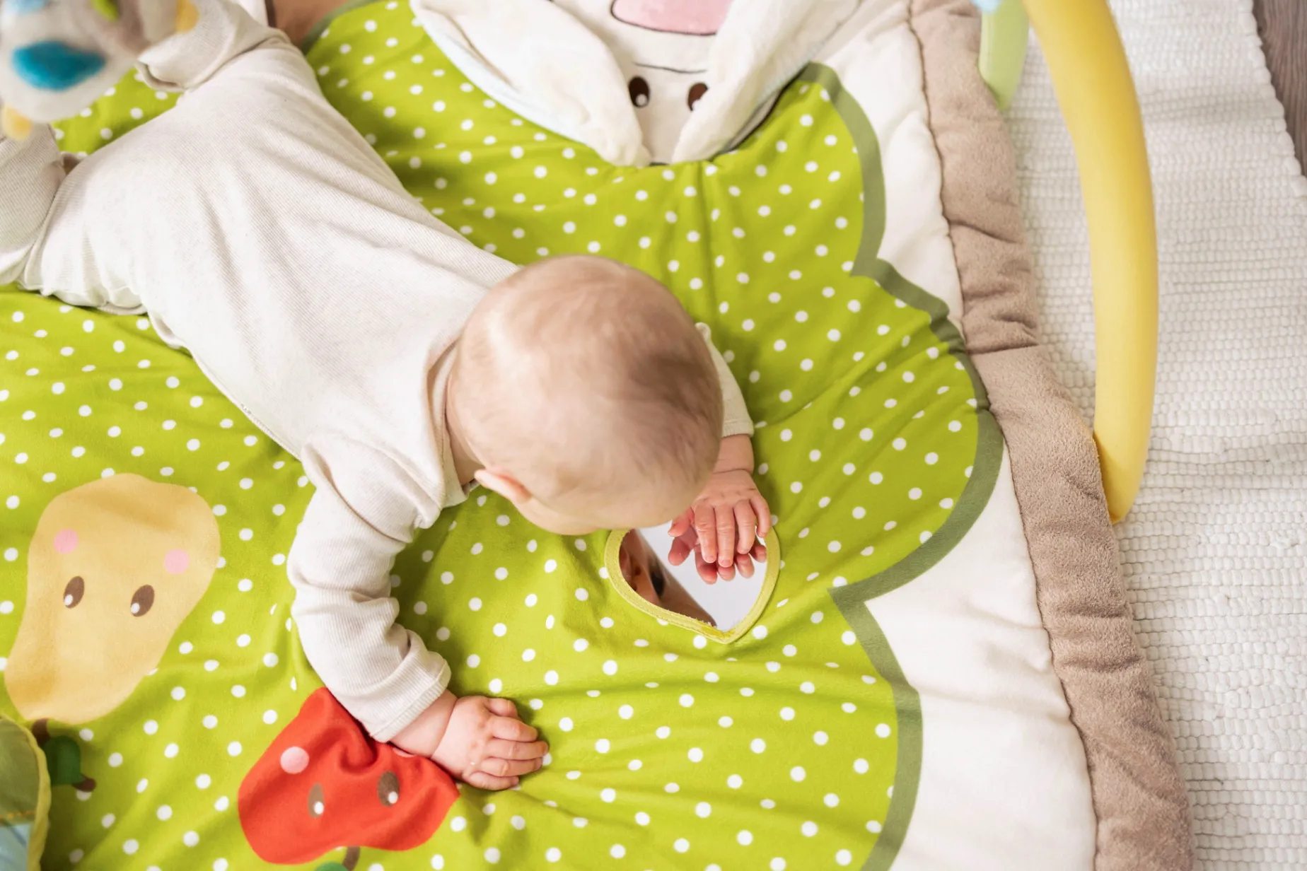 3-D Activity-Quilt Rabbit and Owl with play cushion in Carrying Bag