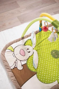 3-D Activity-Quilt Rabbit and Owl with play cushion in Carrying Bag