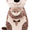 Figural Cushion Otter Oda & Odalina Forest Friends NICI GREEN