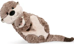 Figural Cushion Otter Oda & Odalina Forest Friends NICI GREEN