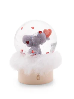 Glitter Globe Love Elephant dark grey