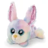 GLUBSCHIS Cuddly Toy Rabbit Rainbow 15cm lying