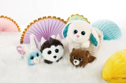 GLUBSCHIS Cuddly Toy Rabbit Rainbow 15cm lying