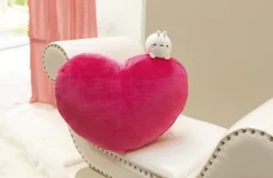 Heart shaped Cushion MOLANG with soft toy MOLANG