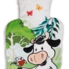 Hot water bottle cow Cowluna 500ml NICI GREEN