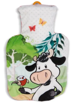 Hot water bottle cow Cowluna 500ml NICI GREEN