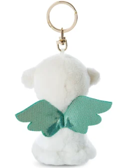 Key ring Guardian Angel with cloverleaf