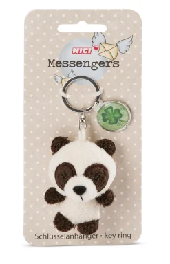 Key ring panda with pendant "Cloverleaf"