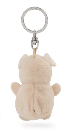 Keyholder dog beige with cloverleaf