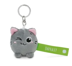 Keyholder Green cat "Danke!"