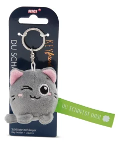 Keyholder Green cat "Du schaffst das!"