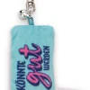 Keyholder mini plush cushion "Könnte gut werden" w. bell