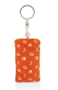 Keyholder mini plush cushion "Die Leute gucken schon" w. bell