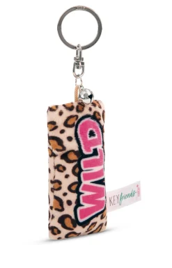 Keyholder mini plush cushion "Wild" w. bell