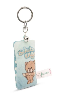 Keyholder mini plush cushion "Schutzengel" w. bell