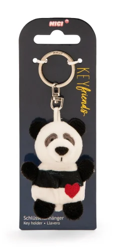 Keyholder panda with heart