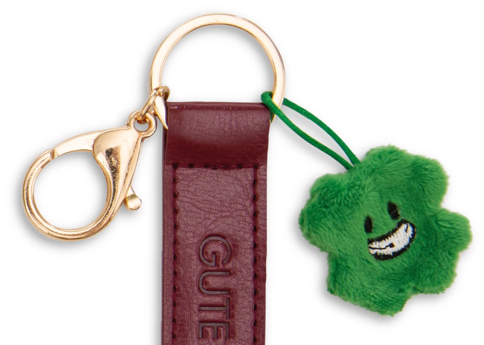 Keyholder "Gute Fahrt!" cloverleaf