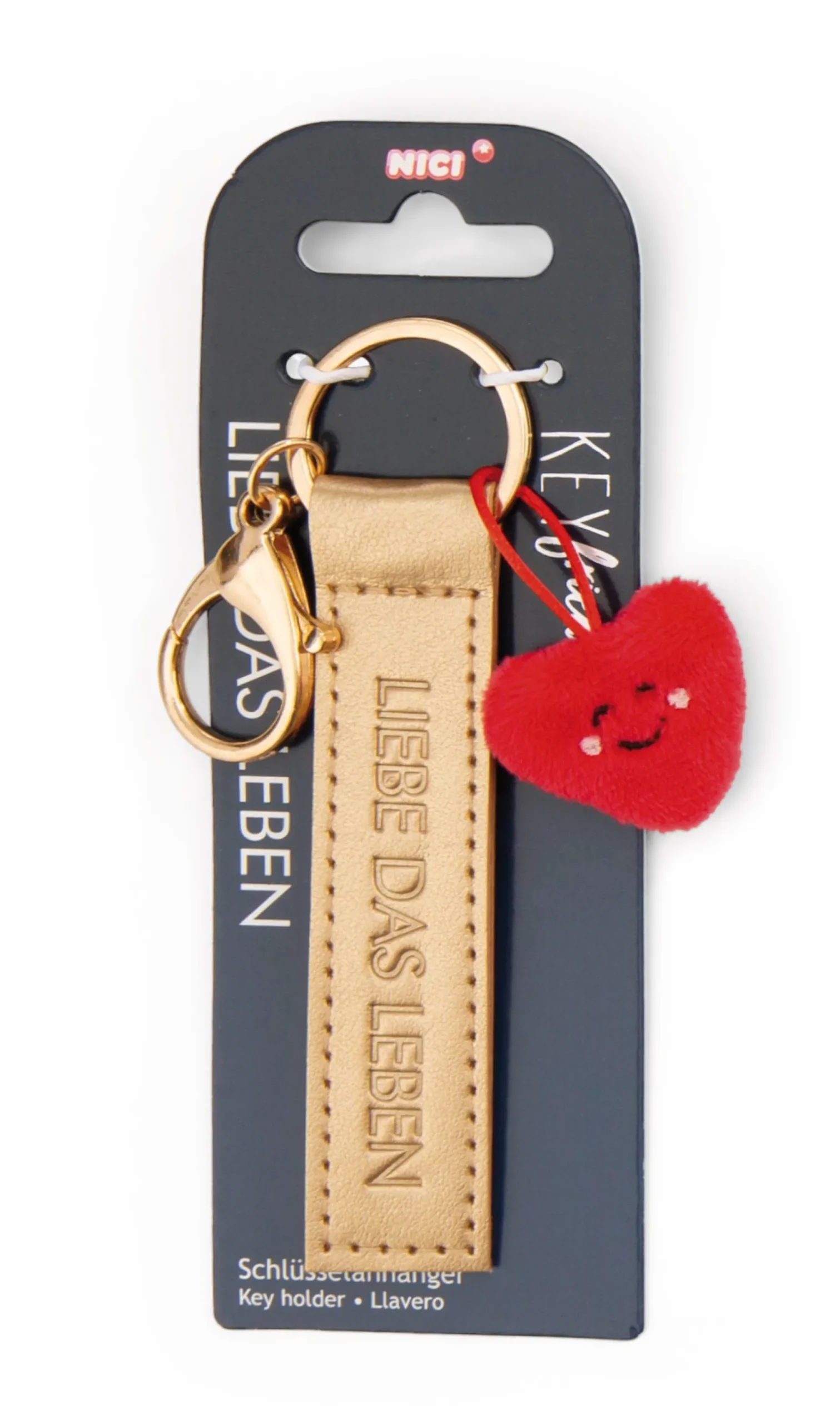 Keyholder "Liebe das Leben" heart