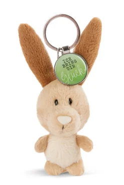 Keyholder Rabbit w. pendant "Ich bringe dir Glück"