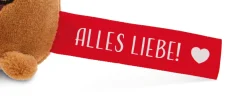 Keyholder Red bear "Alles Liebe!"