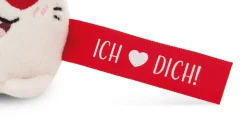 Keyholder Red rabbit "Ich herz dich!"