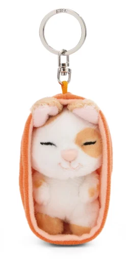 Keyholder Sleeping Pets Caramel Dotted Bunny NICI GREEN