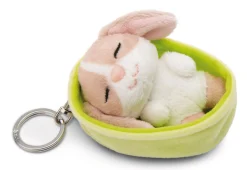 Keyholder Sleeping Pets Cappucino Bunny NICI GREEN