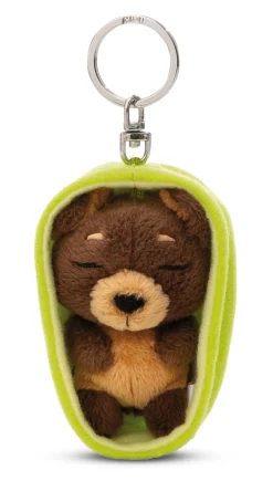 Keyholder Sleeping Pets Dark Brown Dog NICI GREEN