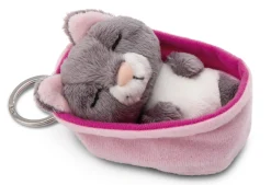 Keyholder Sleeping Pets Grey Cat NICI GREEN