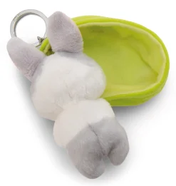 Keyholder Sleeping Pets Grey Bunny NICI GREEN