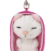 Keyholder Sleeping Pets White striped Cat NICI GREEN