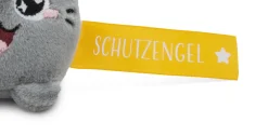 Keyholder Yellow cat "Schutzengel!"