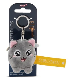 Keyholder Yellow cat "Schutzengel!"