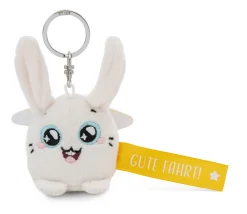 Keyholder Yellow rabbit "Gute Fahrt!"