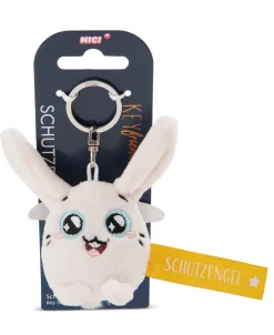 Keyholder Yellow rabbit "Schutzengel!"