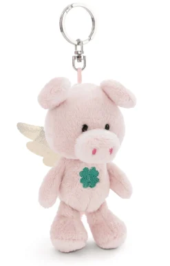 Keyholder Your Guardian Angel Pig w. clover leaf