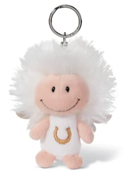 Keyring guardian angel with symbol horseshoe