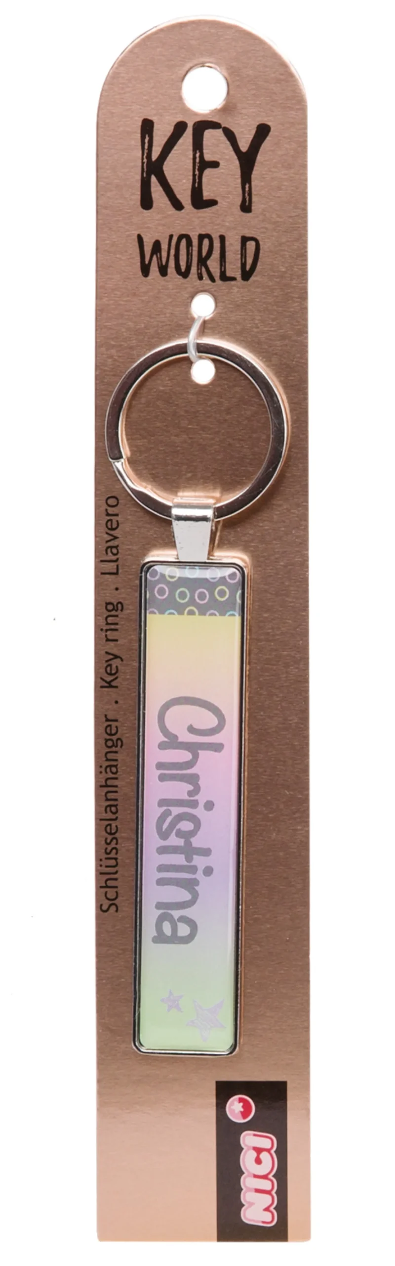 Keyring Key World 'Christina'