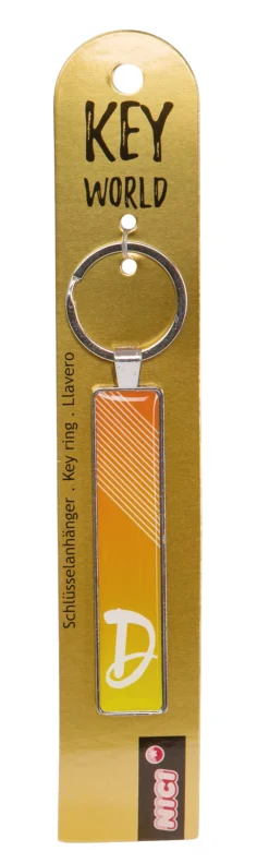 Keyring Key World 'D'