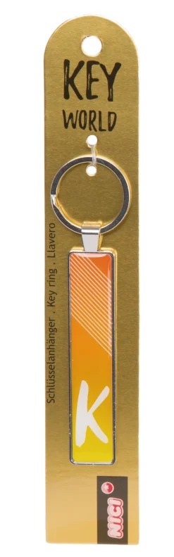 Keyring Key World 'K'