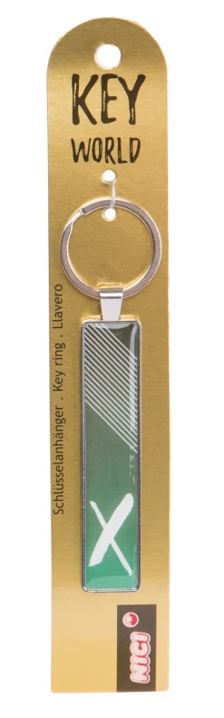 Keyring Key World 'X'