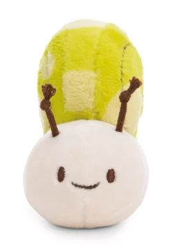 Kuscheltier Grüne Schnecke m. Botschaft "Have a slow day"